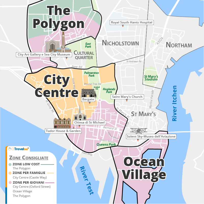 dove dormire southampton info utili zone consigliate