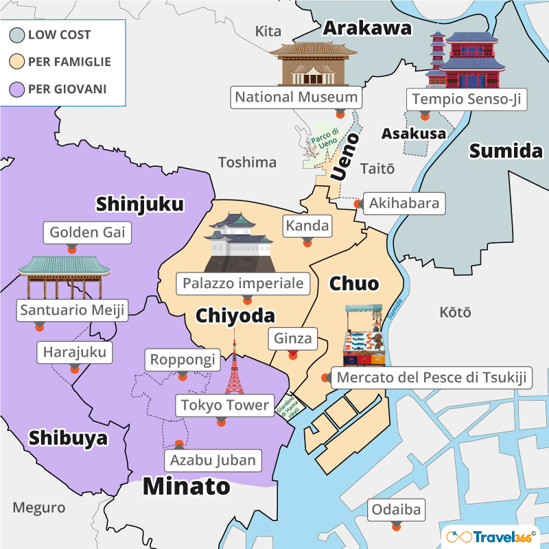 dove dormire tokyo info utili zone consigliate