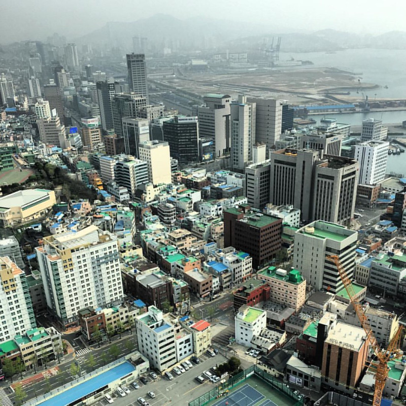 du haut de la busan tower busan korea southkorea cora e