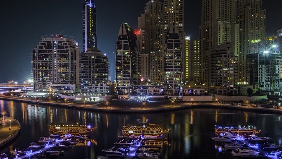 /foto/dubai marina skyline