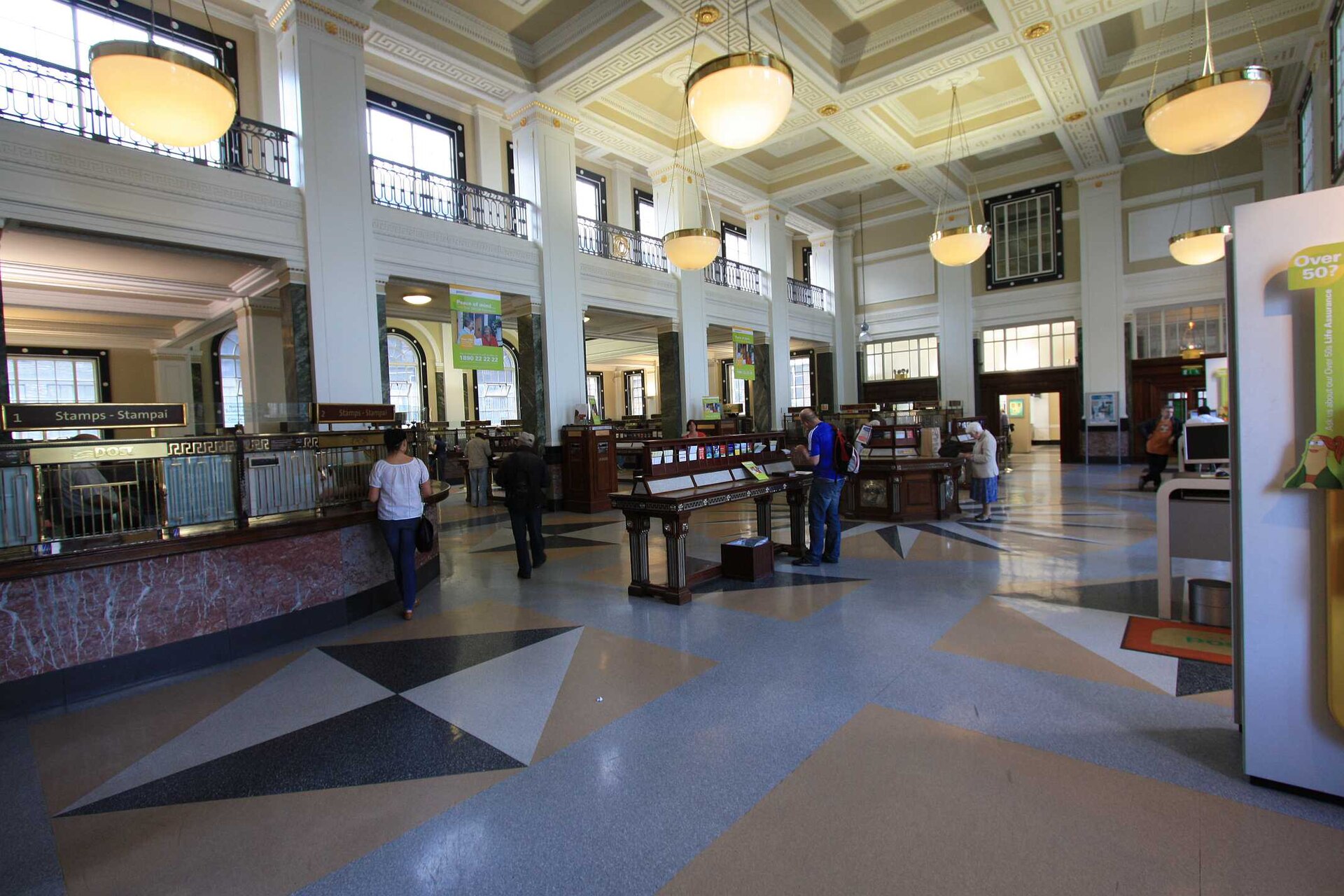 Interno del General Post Office (GPO) su O'Connell Street