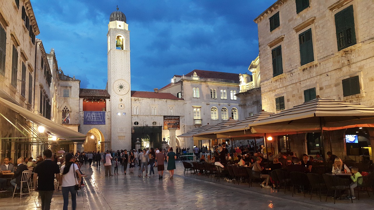 dubrovnik stradun croazia citta