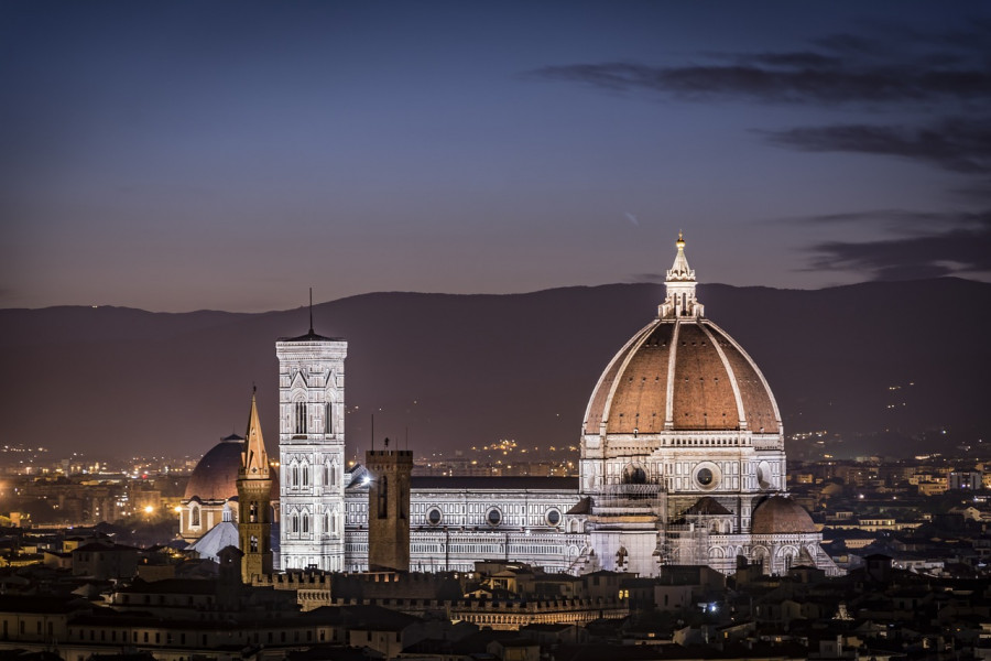 duomo di firenze cattedrale notte