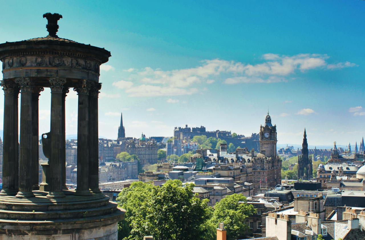 edinburgh from calton hill its privileged height lets you see almost every corner edinburgh