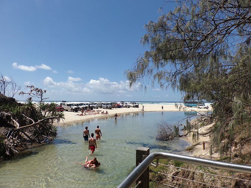 eli creek fraser island east coast queensland australia