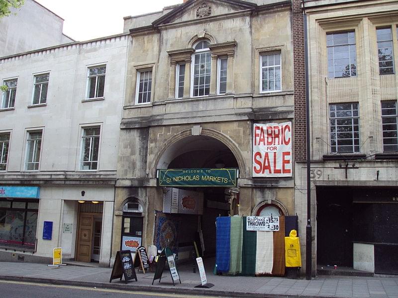 entrance to st nicholas markets