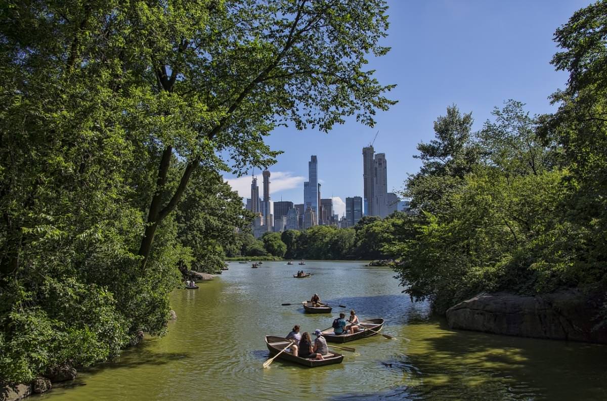 escursione nel lago di central park