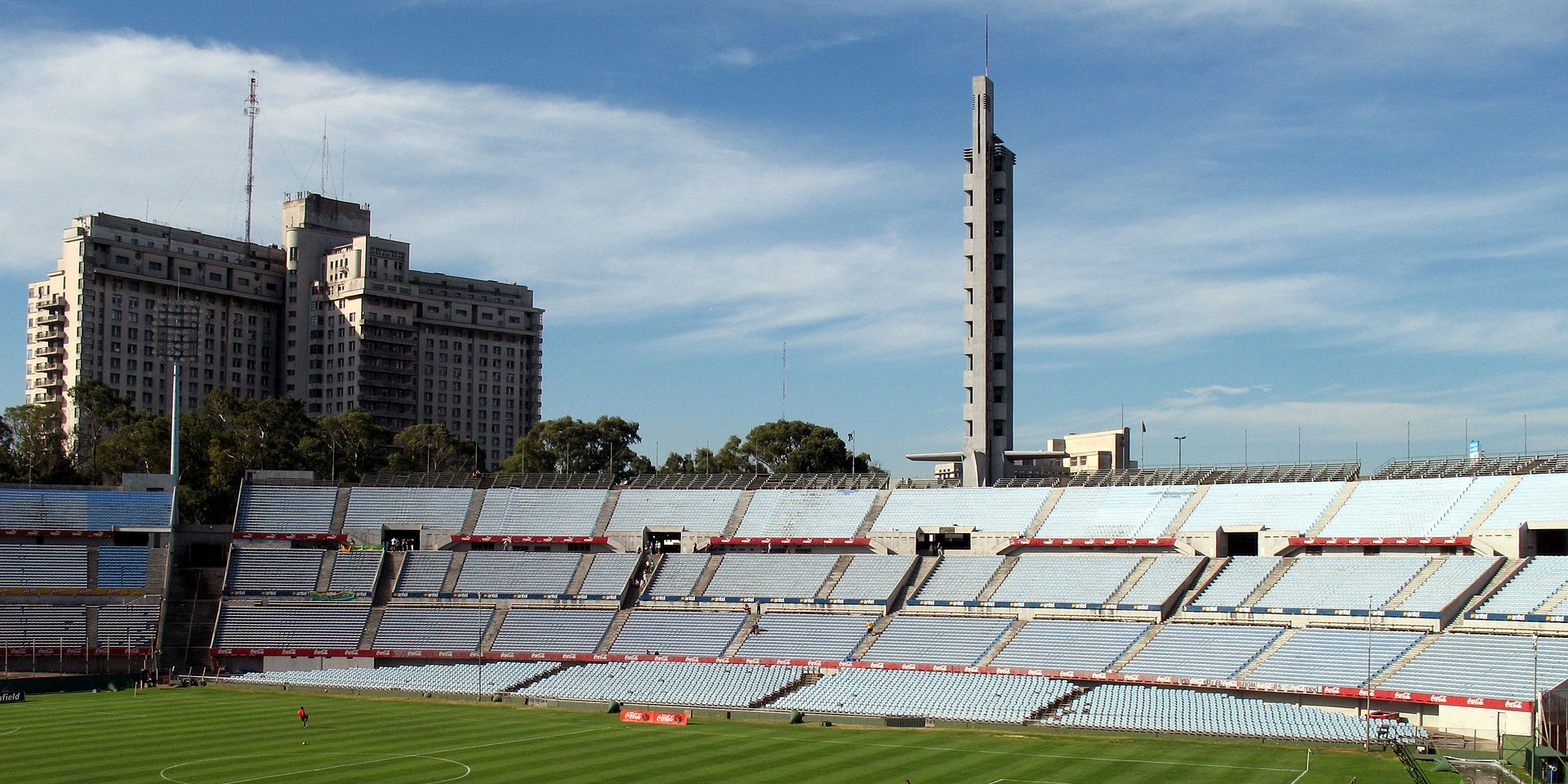 estadio centenario montevideo tribuna olimpica with torre de los homen