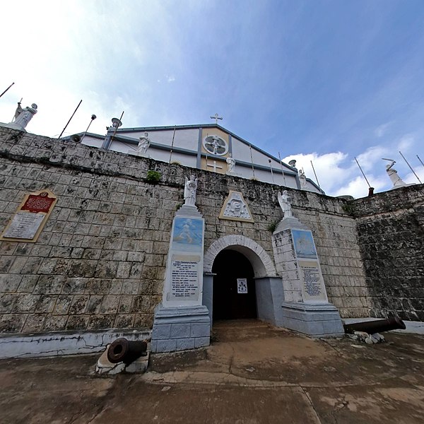 facade of cuyo church in the island of cuyo palawan