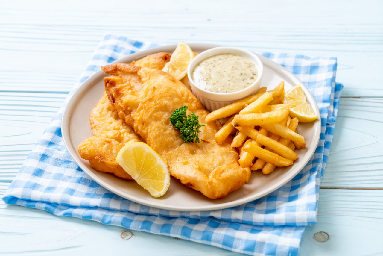 fish chips with french fries 1
