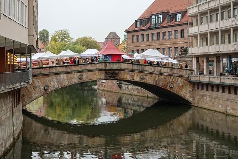 fleischbrucke from museumsbrucke nuremberg 1