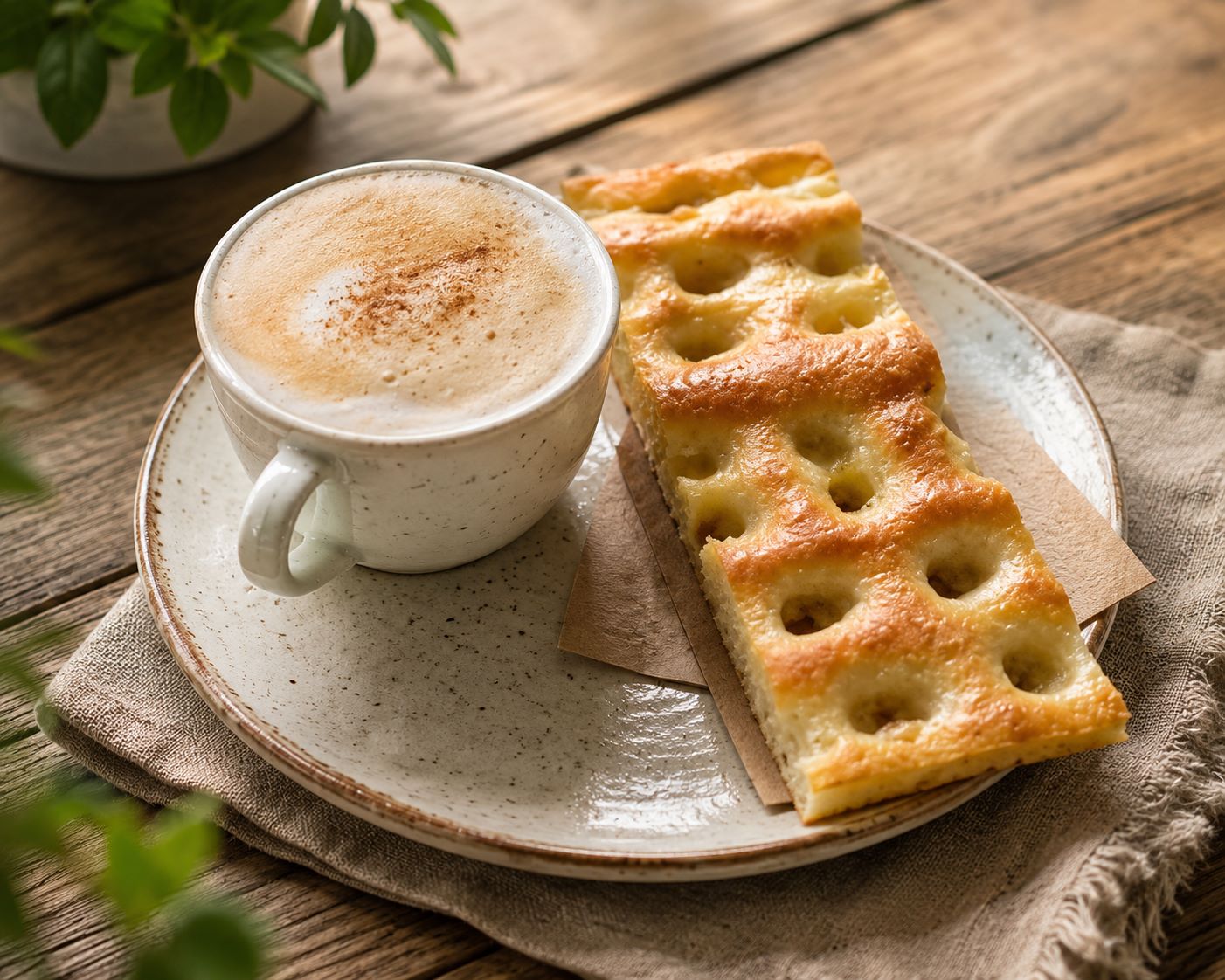 focaccia cappuccino