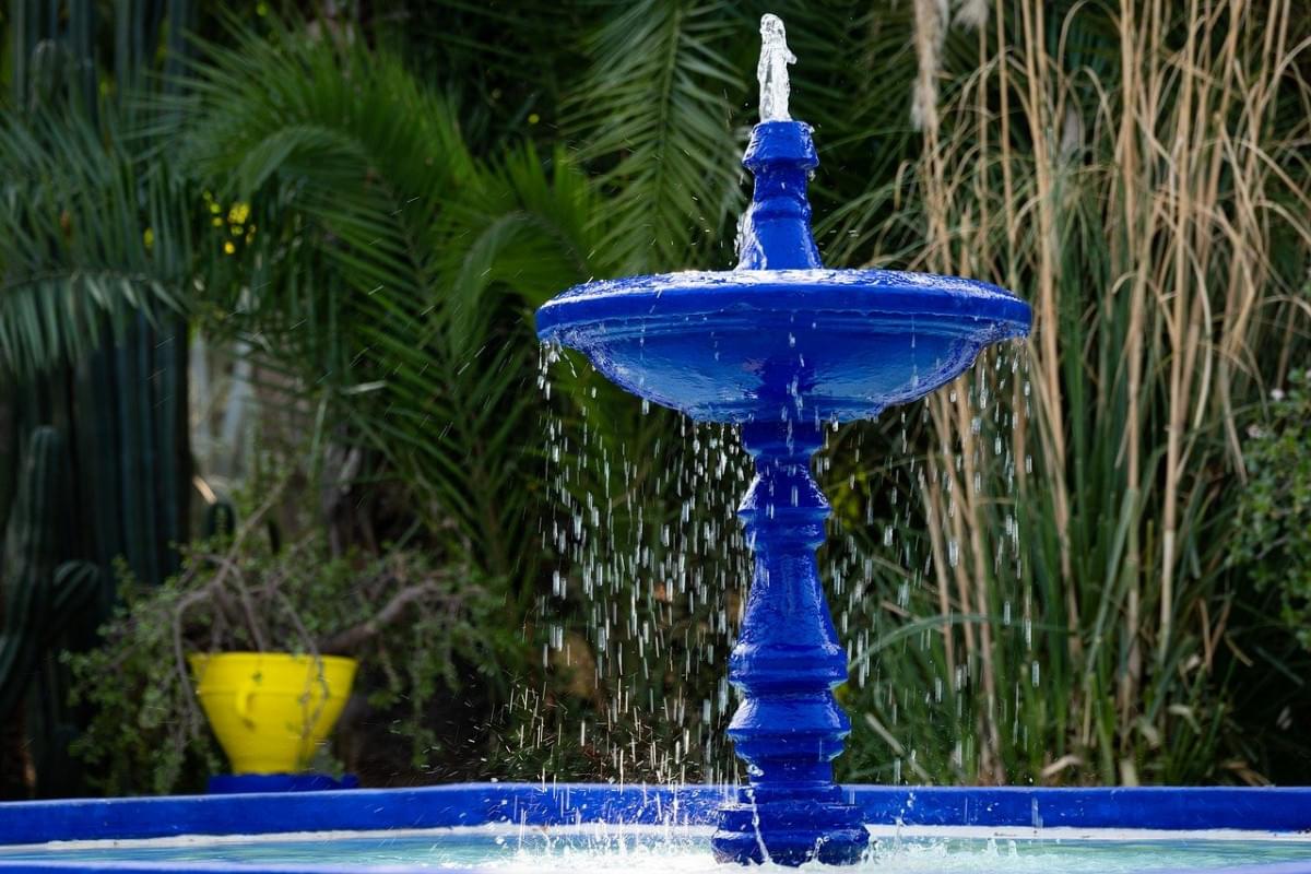 fontana jardin majorelle marrakech