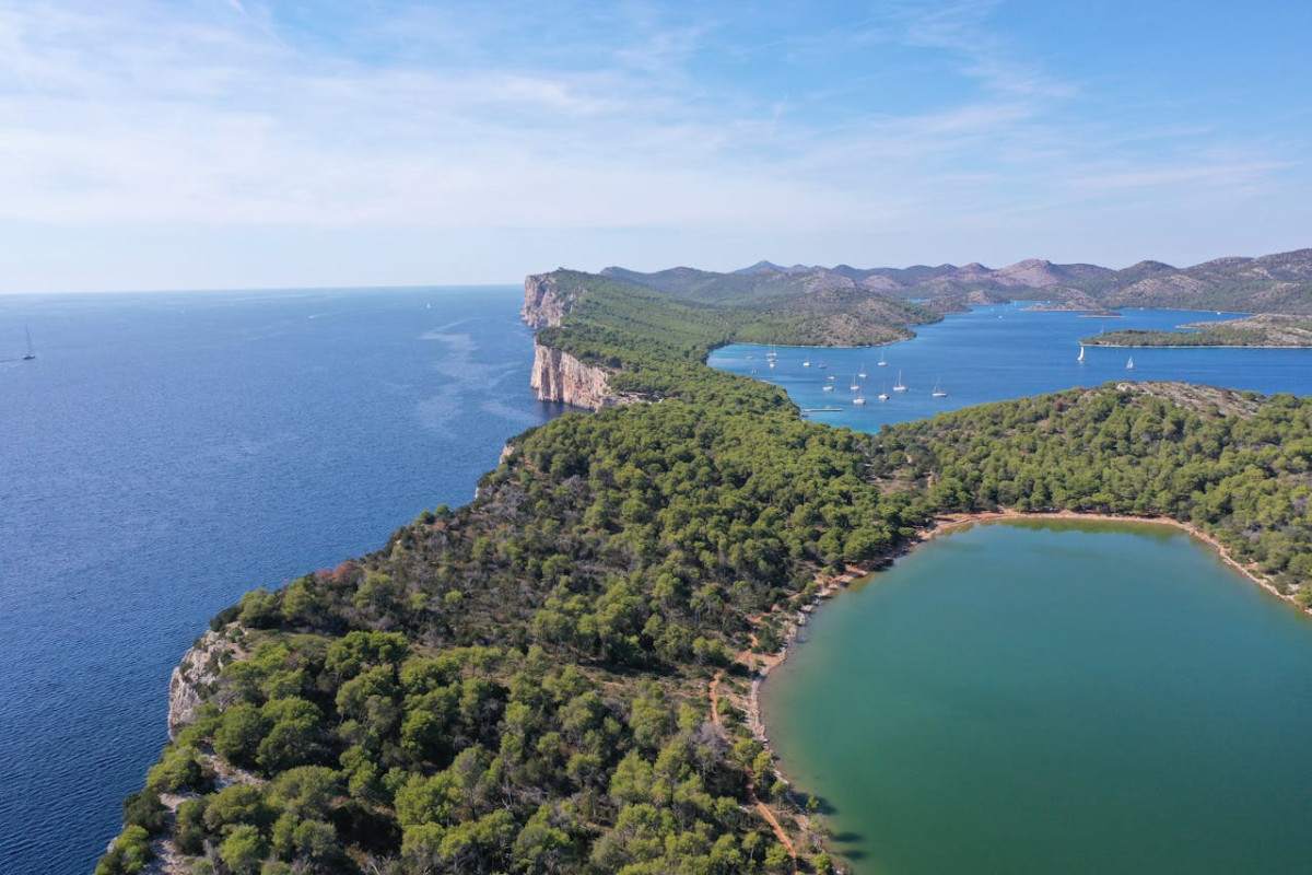 forest of telascica nature park in croatia