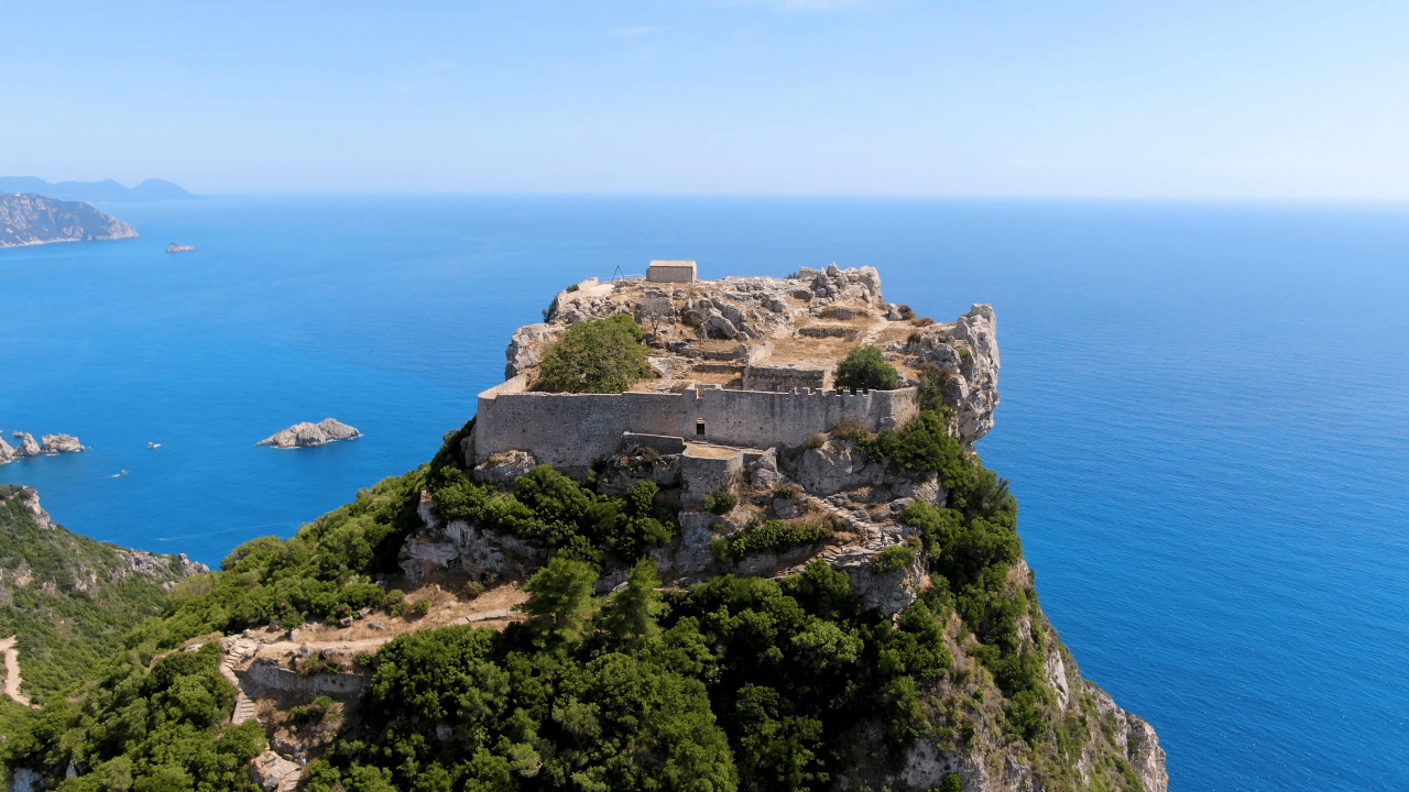 fortezza angelokastro drone