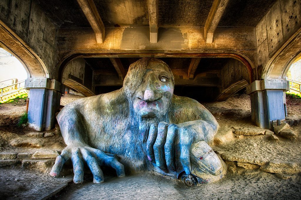 fremont troll near seattle by michael matti