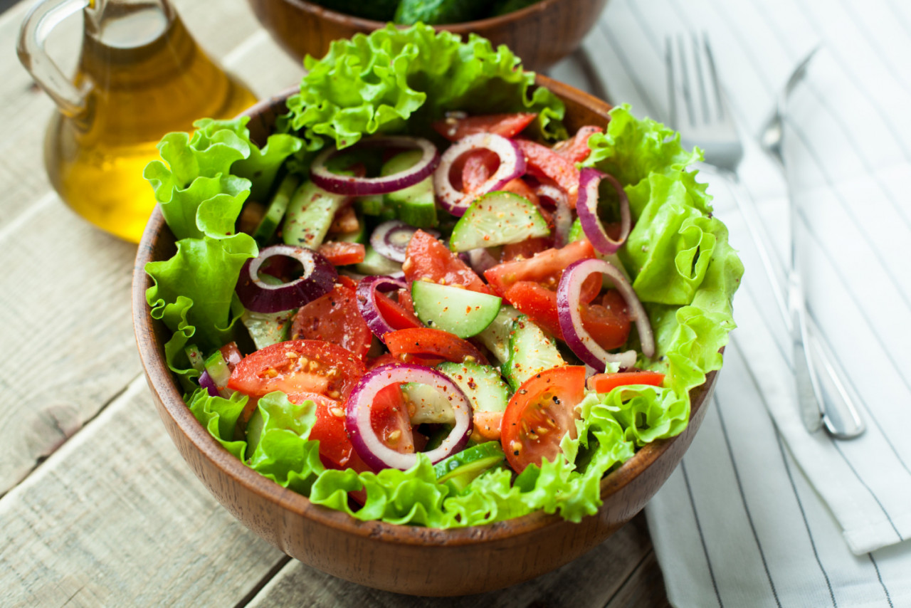 fresh vegetable salad