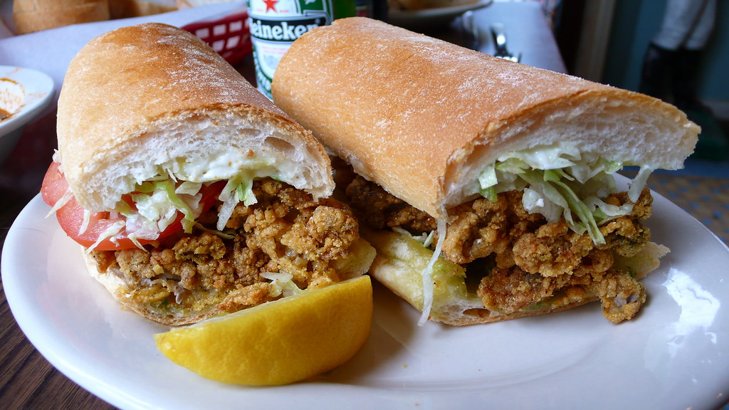 fried oyster po boy