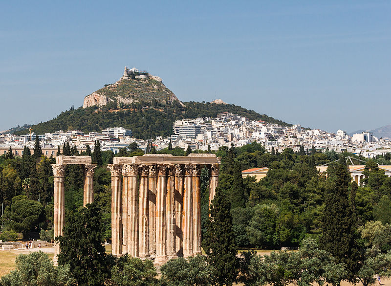 From temple of olympian zeus to lycabetus athens greece