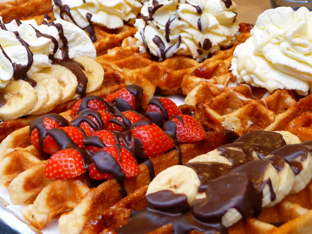 gaufres de liege garnies