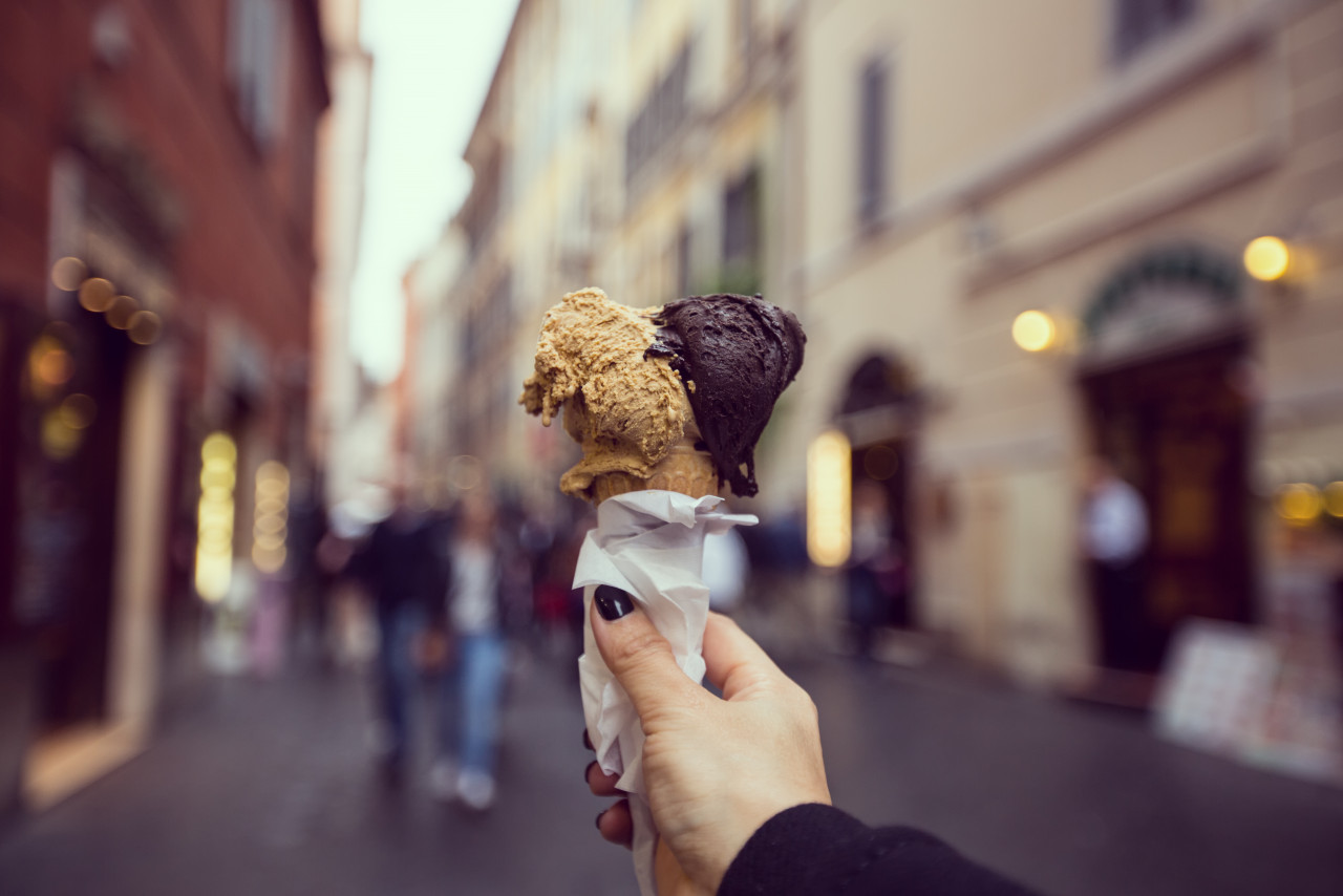 gelato ice cream cone sweet dessert florence city