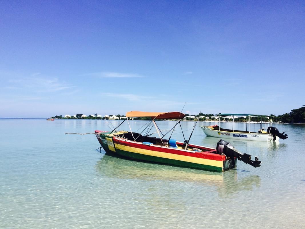 giamaica negril spiaggia barca
