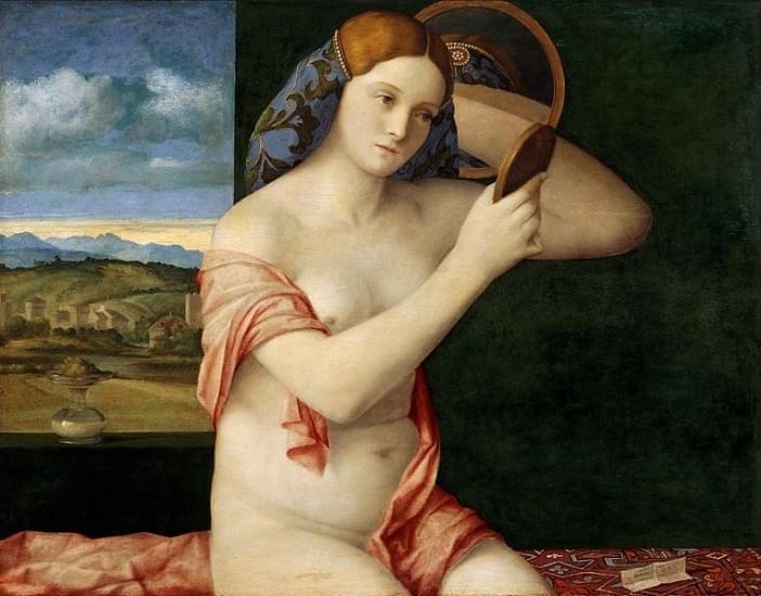 giovane donna nuda allo specchio giovanni bellini