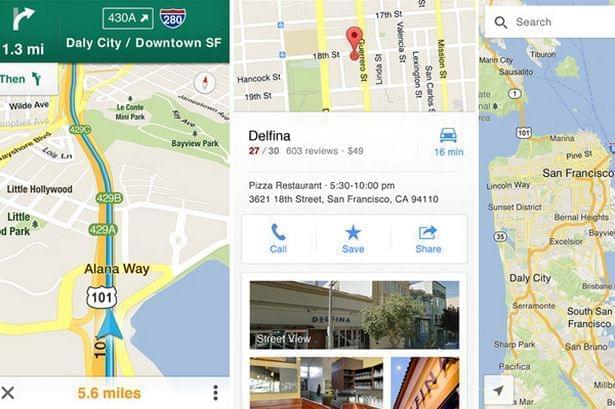 Google maps app mobile