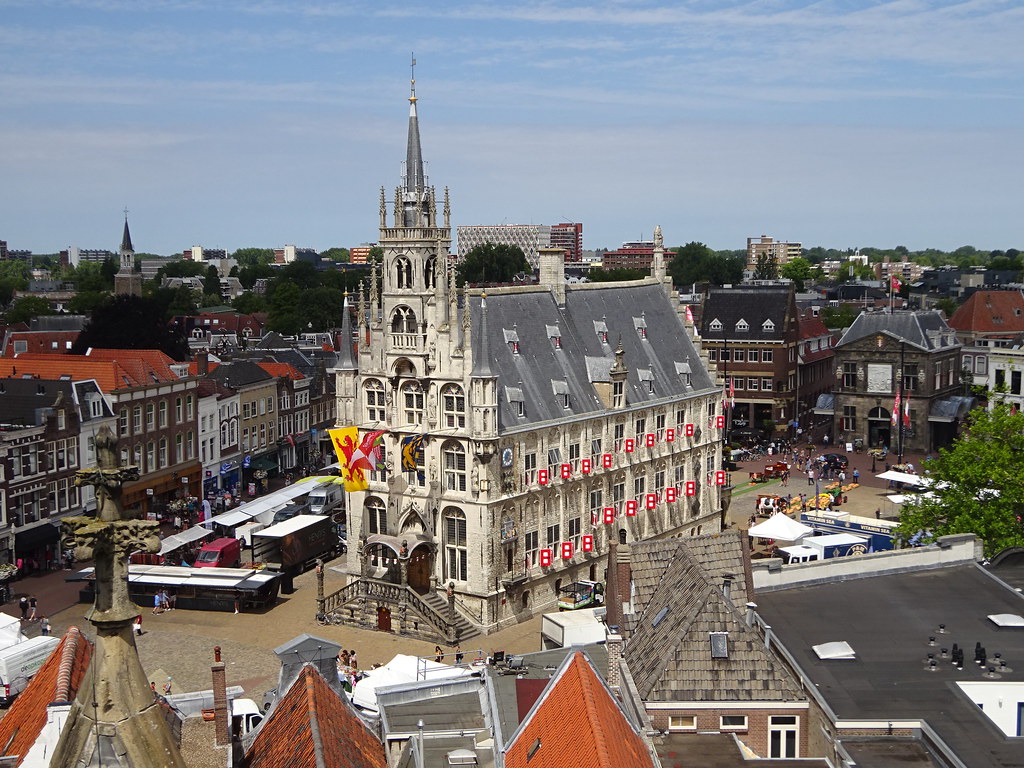 gouda markt en raadhuis