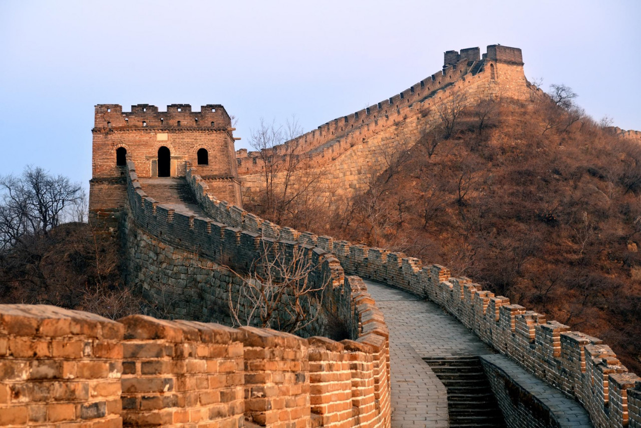 great wall sunset