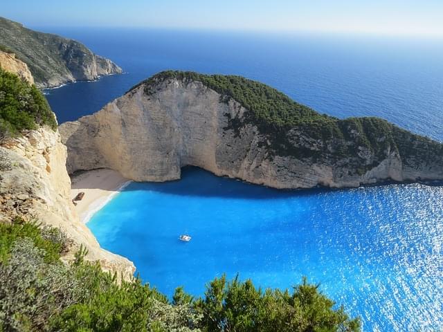 Shipwreck Beach a Zante, Grecia