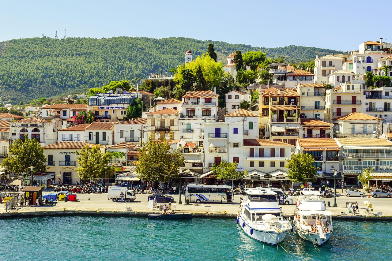grecia skiathos chora citta porta
