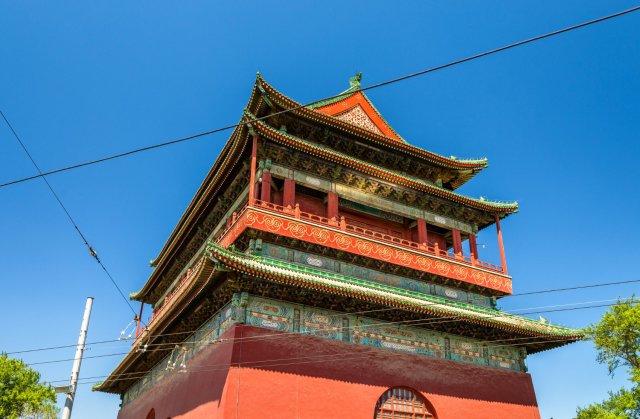 gulou drum tower beijing china