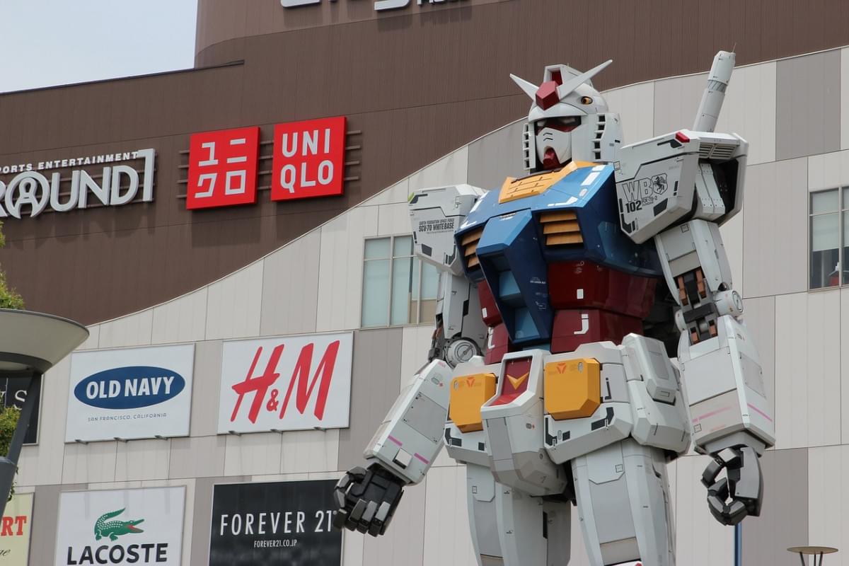 gundam statua odaiba giappone