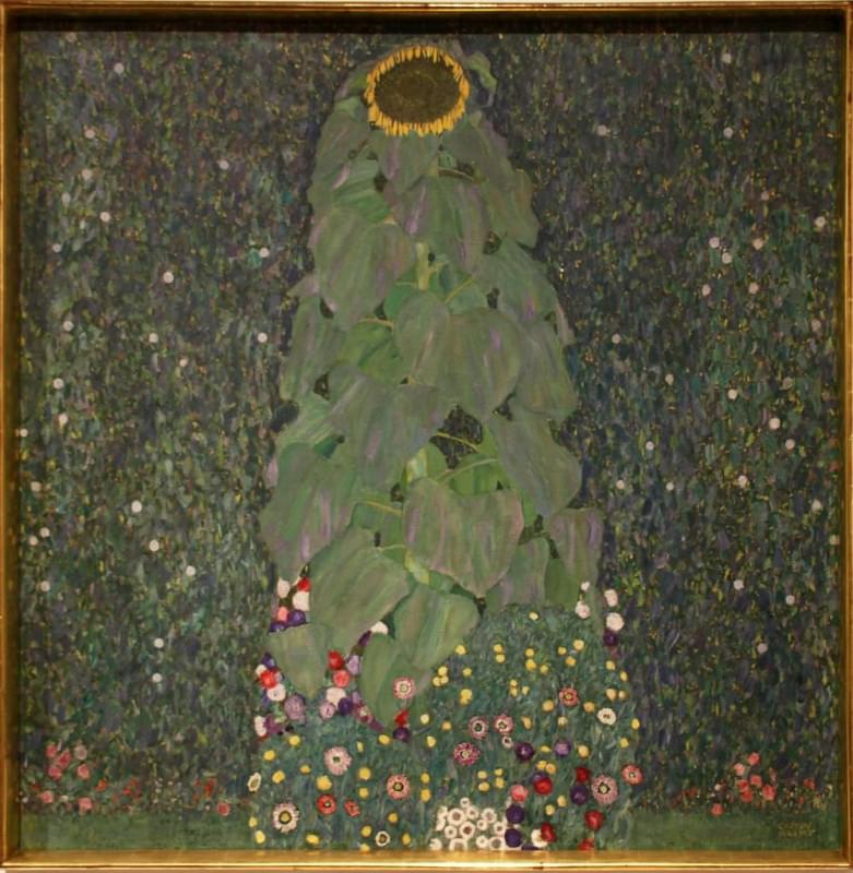 gustav klimt sunflower 1907 08