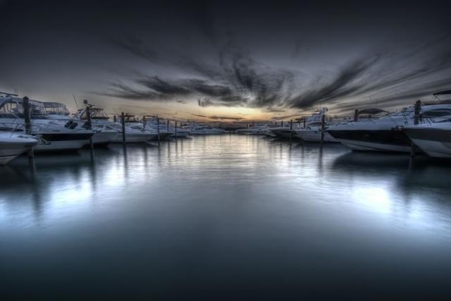 haulover park florida tramonto