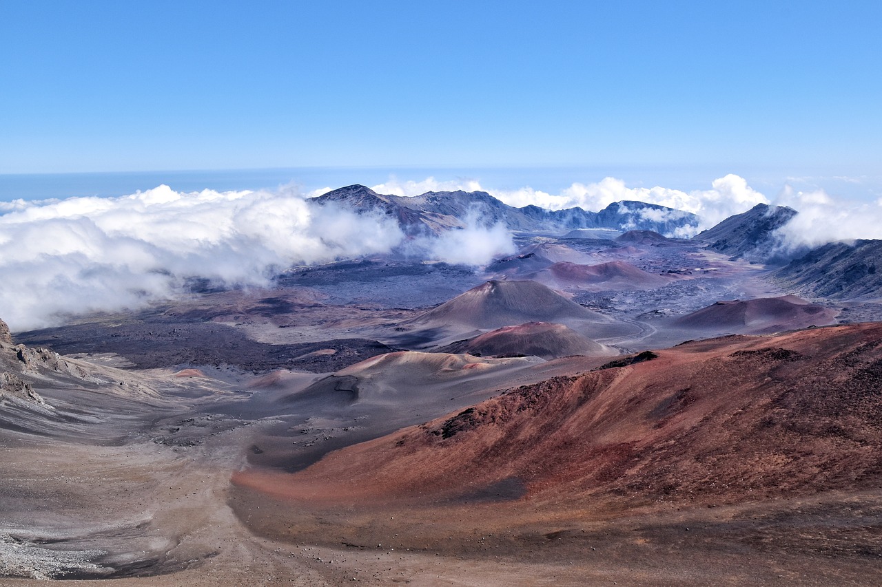 hawaii cratere maui isola vulcano