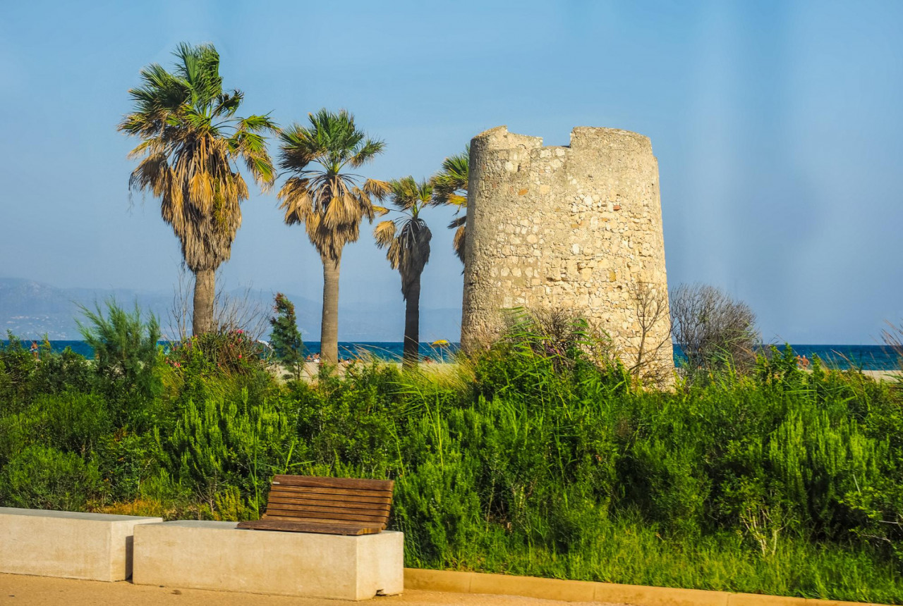 hdr poetto beach cagliari