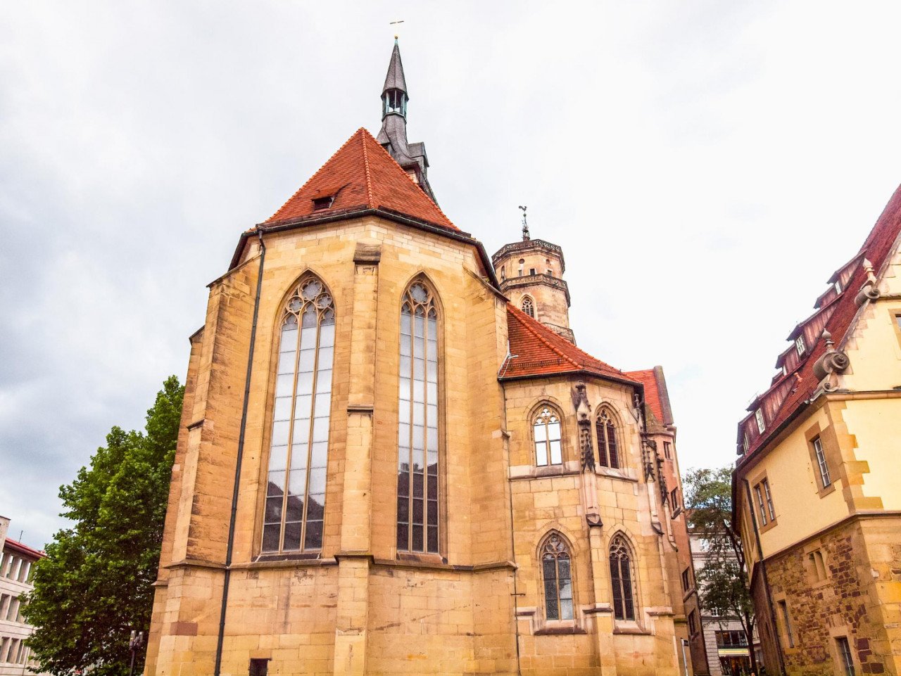 hdr stiftskirche church stuttgart