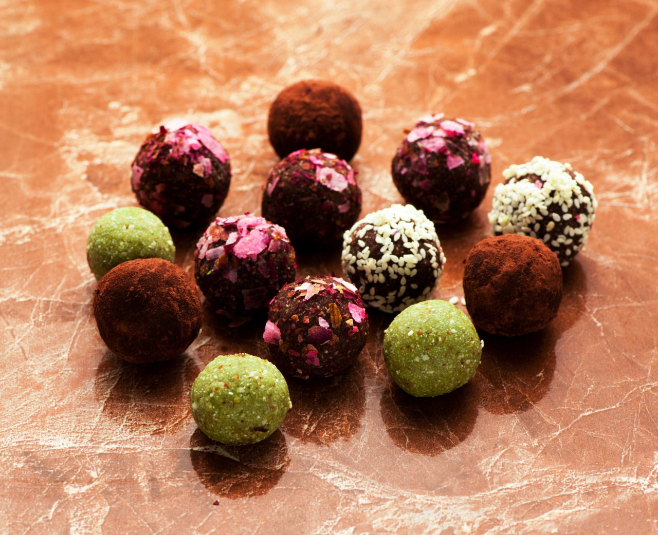 healthy raw energy balls vegan chocolate truffles