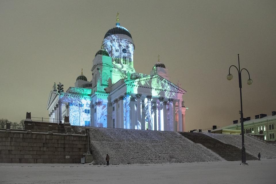 helsinki cathedral inverno