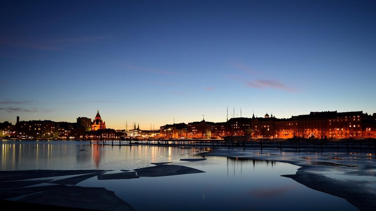 helsinki finlandese inverno mare