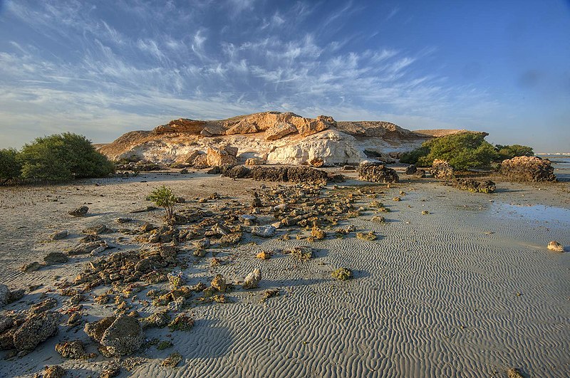 hillock at northern end of al khor island