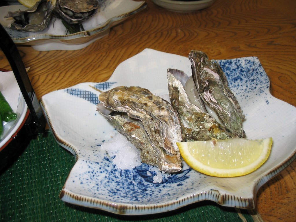 hiroshima oysters at ryokan jukeiso