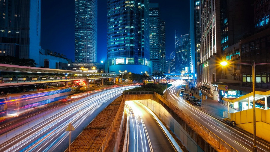 Skyline di Hong Kong