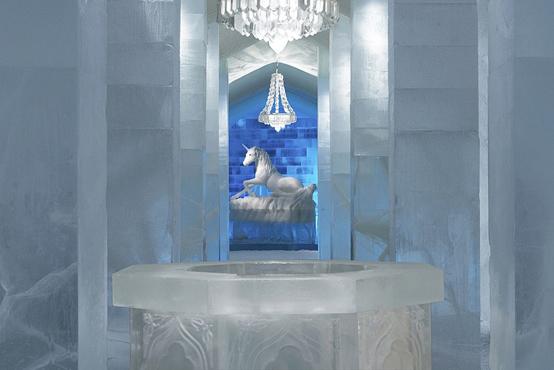 Stanza dell'Ice Hotel