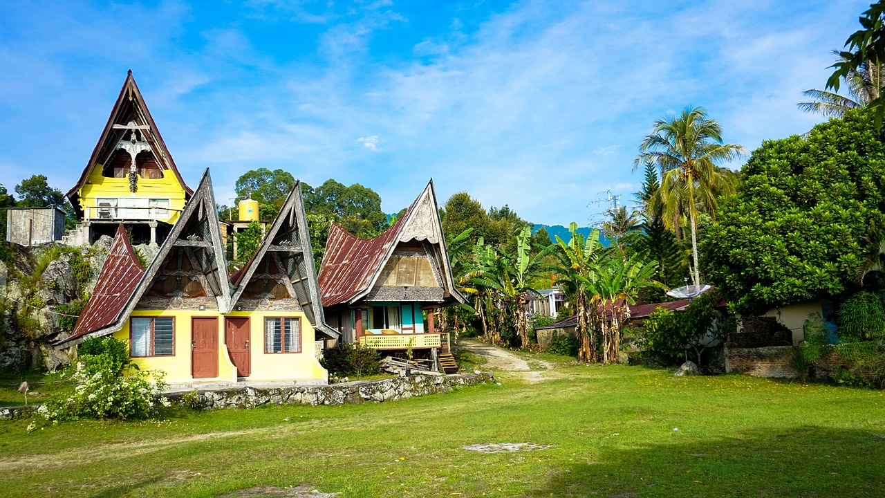 il lago toba a nord di sumatra medan