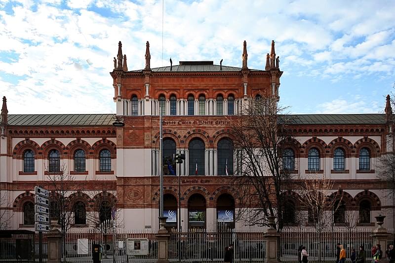 il museo di storia naturale di milano veduta generale
