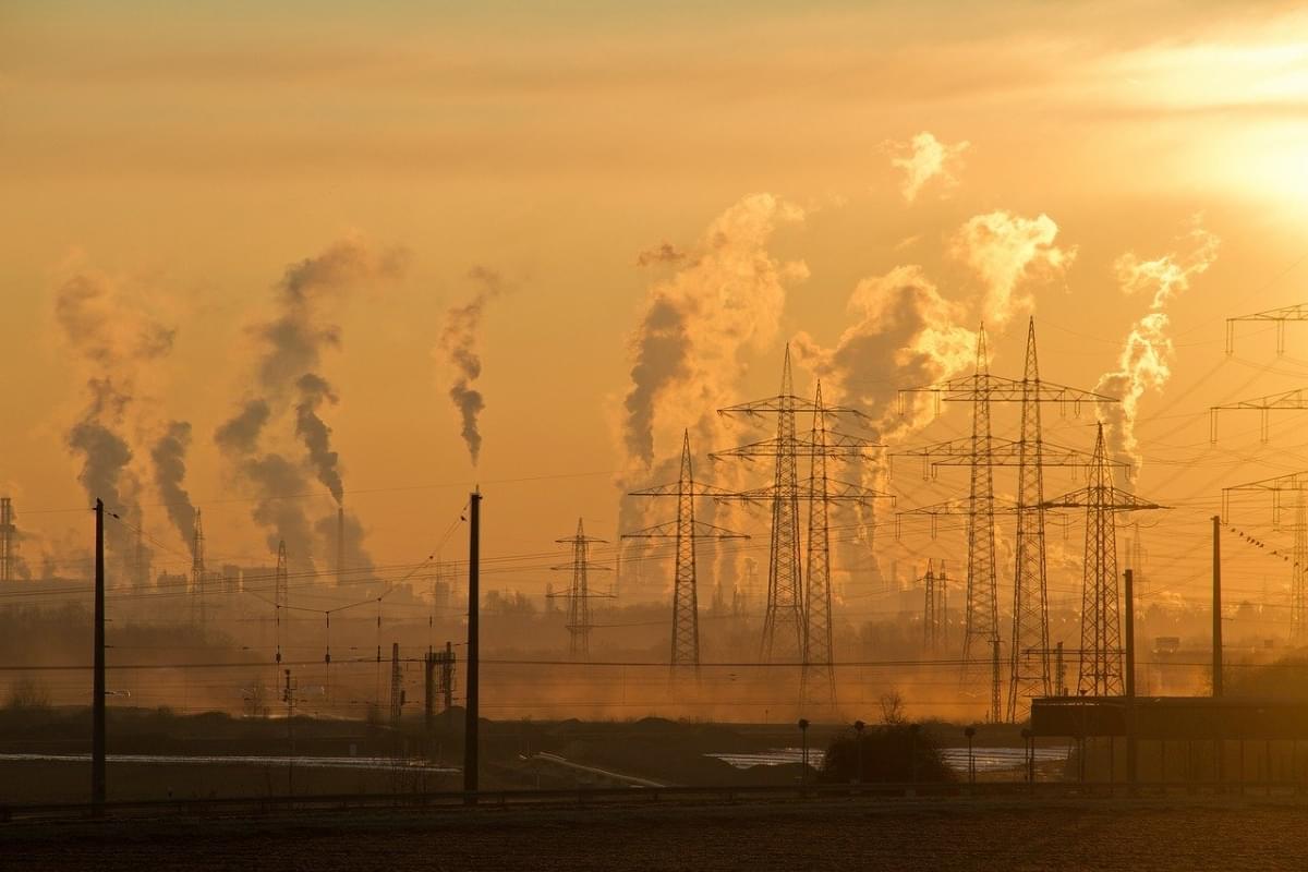 Industria Inquinamento Smog Sunrise