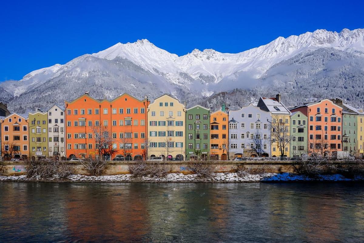 innsbruck austria inverno nevicare